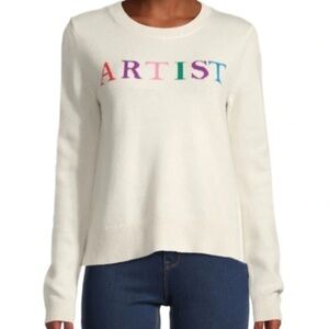 Chinti & Parker Artist Crewneck Wool & Cashmere Blend Sweater S